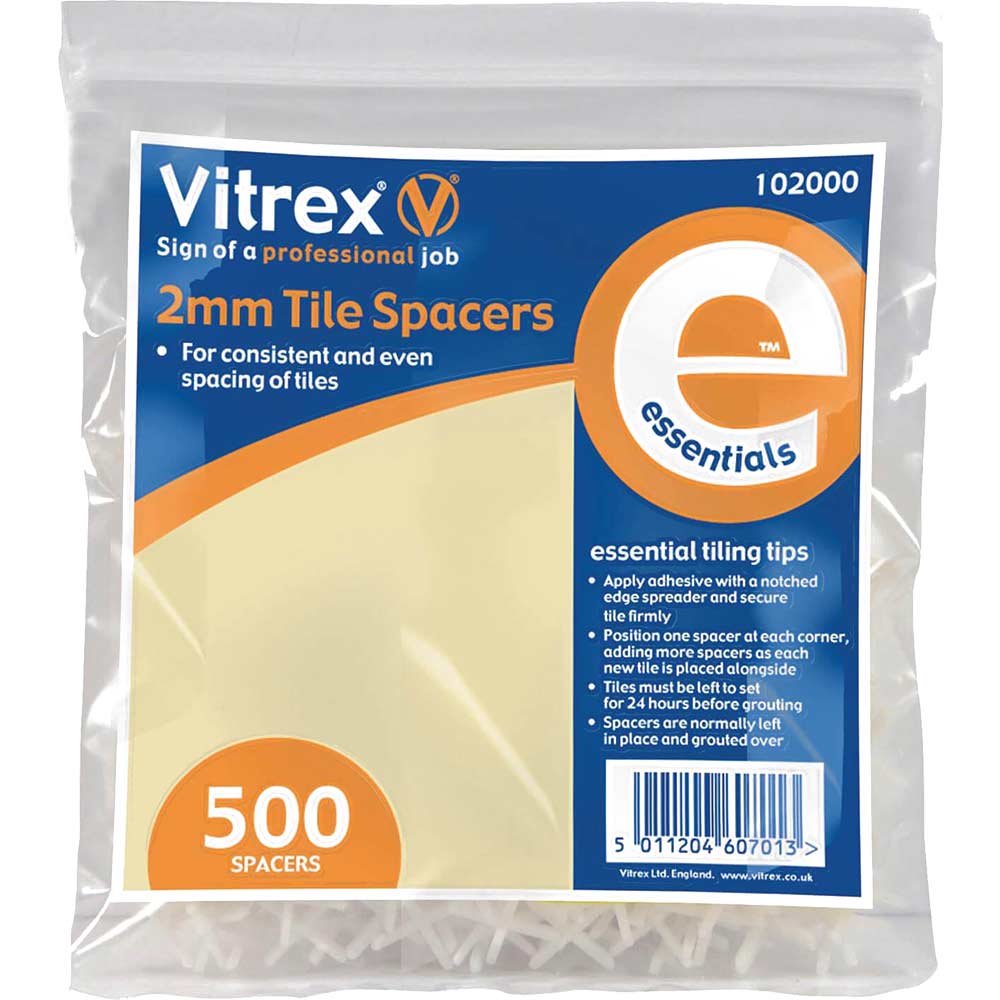 Image of Vitrex Essential Tile Spacers 2mm Pack of 500
