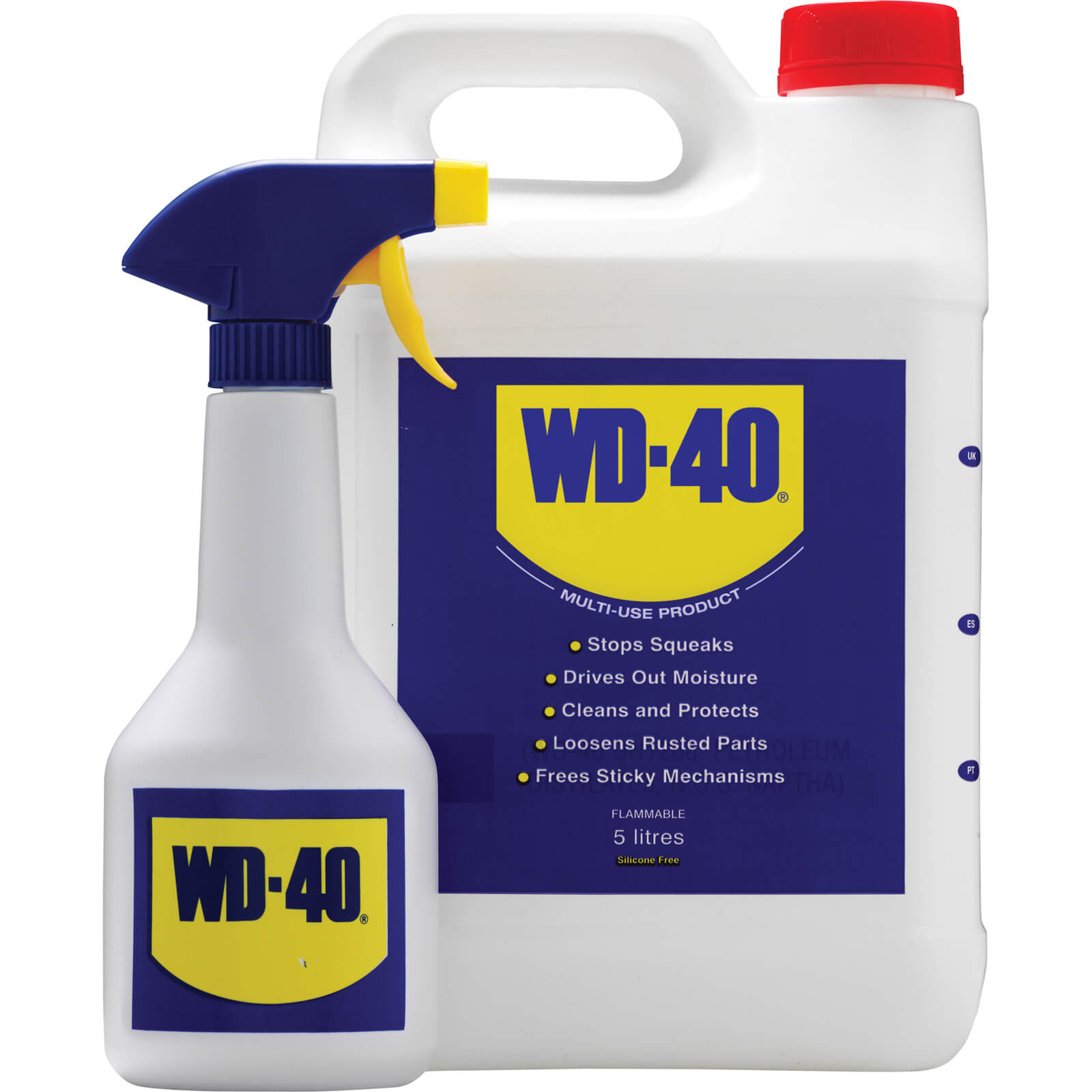 WD40 5 Litre Can Plus Spray The world´s number one multi-purpose lubricant