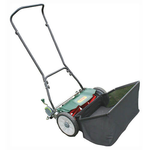Webb H18 Contact Free Hand Push Cylinder Lawn Mower 450mm Cut Width with Rear Roller