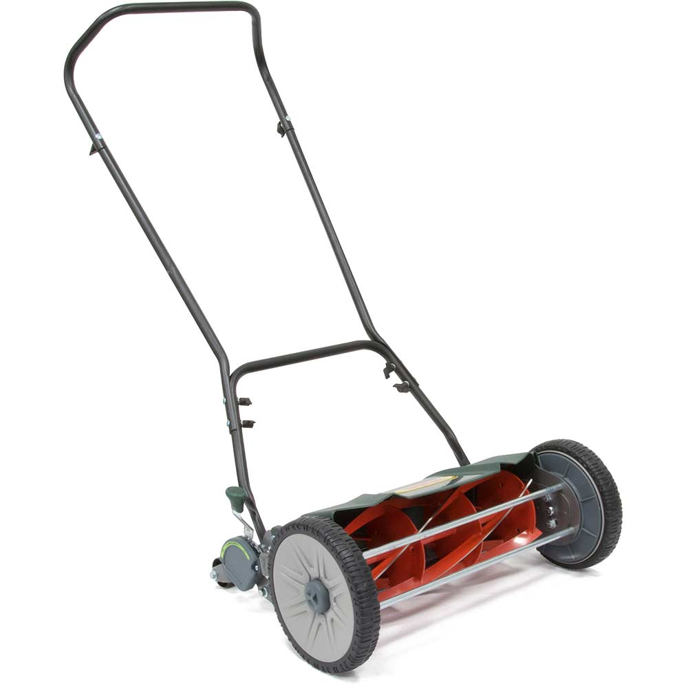 Webb H18 Contact Free Hand Push Cylinder Lawn Mower 450mm Cut Width with Rear Roller