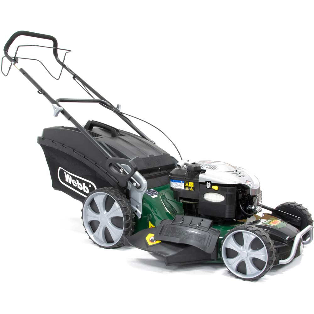 Image of Webb R21HW Self Propelled Petrol 4 in 1 Rotary Lawnmower 530mm Cut Width with Steel Deck & Briggs & Stratton 675 Series 4 Stroke Engine