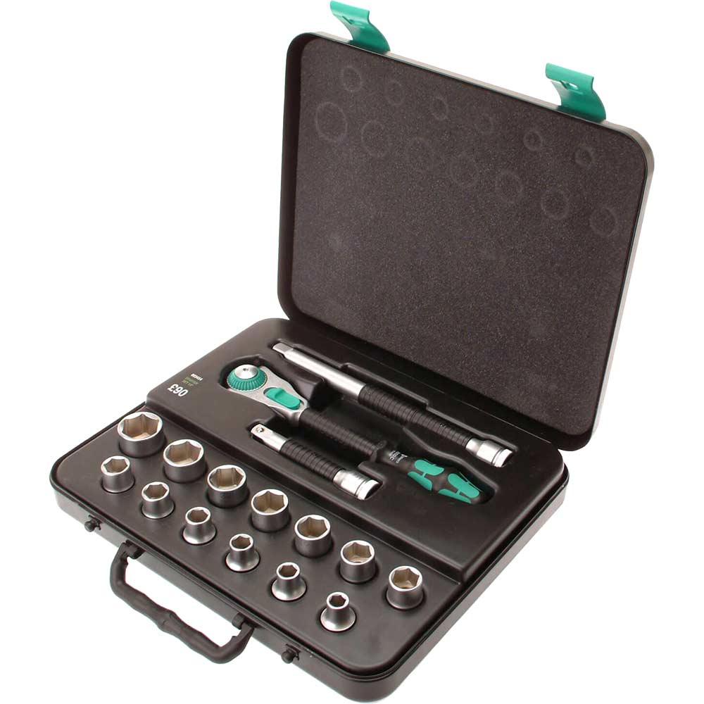 Wera 16 Piece 1/2" Square Drive Socket Set Metric