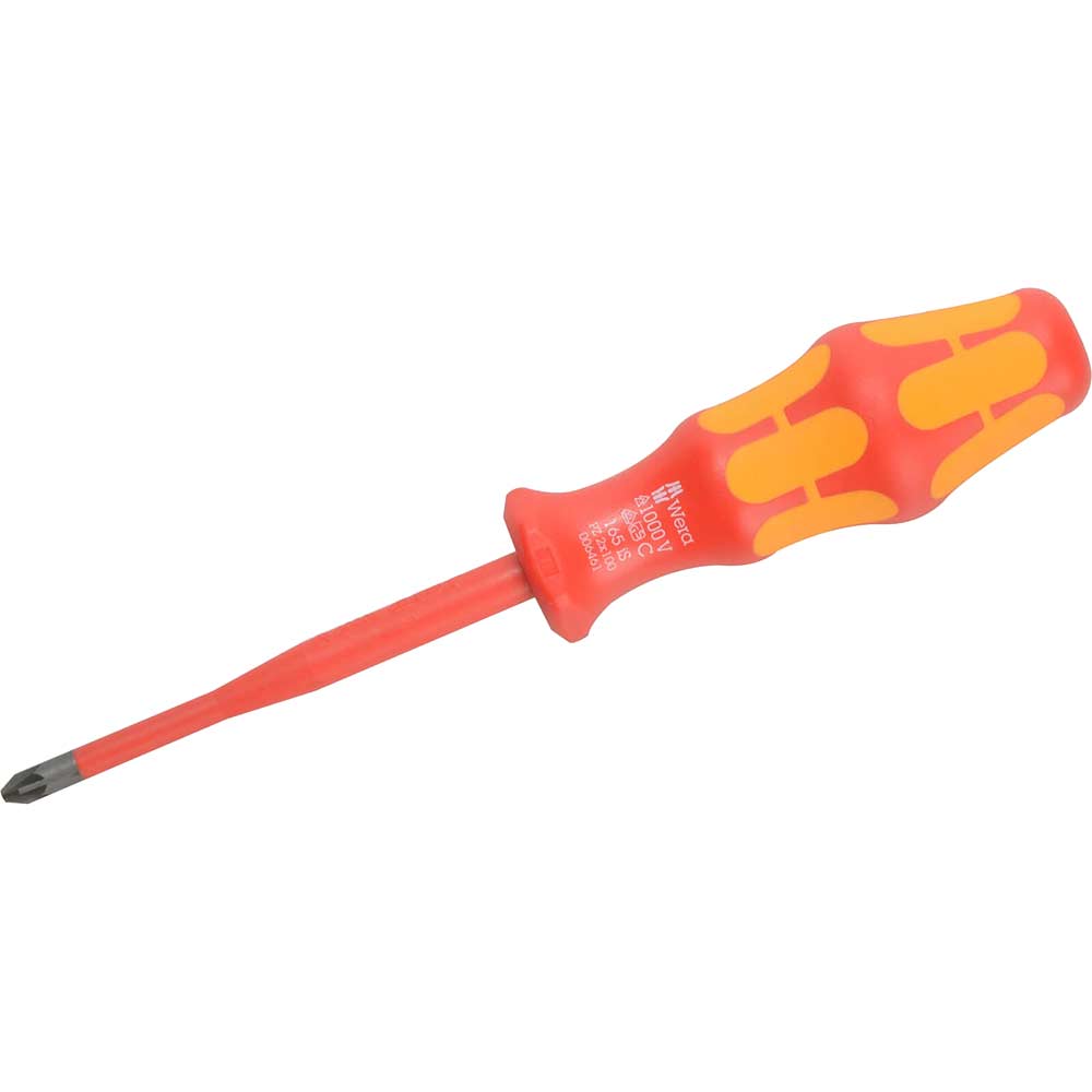 Image of Wera Kraftform Plus VDE Insulated Slimline Screwdriver PZ2 x 100mm