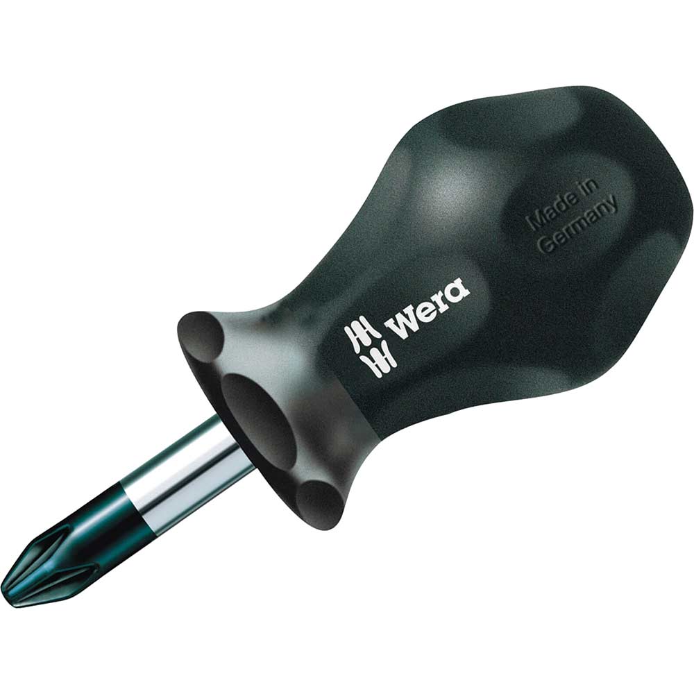 Wera Kraftform PZ1 x 25mm Pozi Stubby Screwdriver