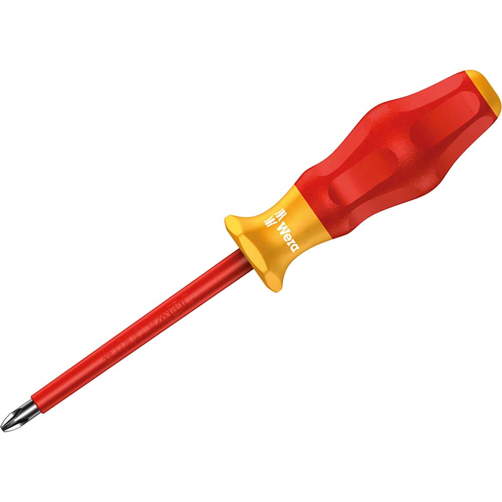 Wera Kraftform Comfort PH1 x 80mm Phillips VDE Insulated Screwdriver