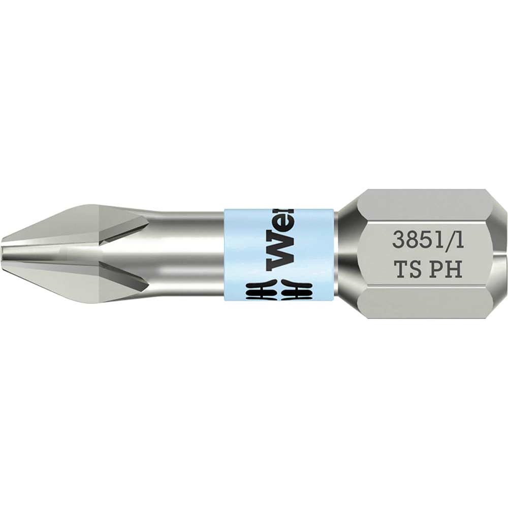 Image of Wera Torsion PH2 x 25mm Stainless Steel Phillips Bit