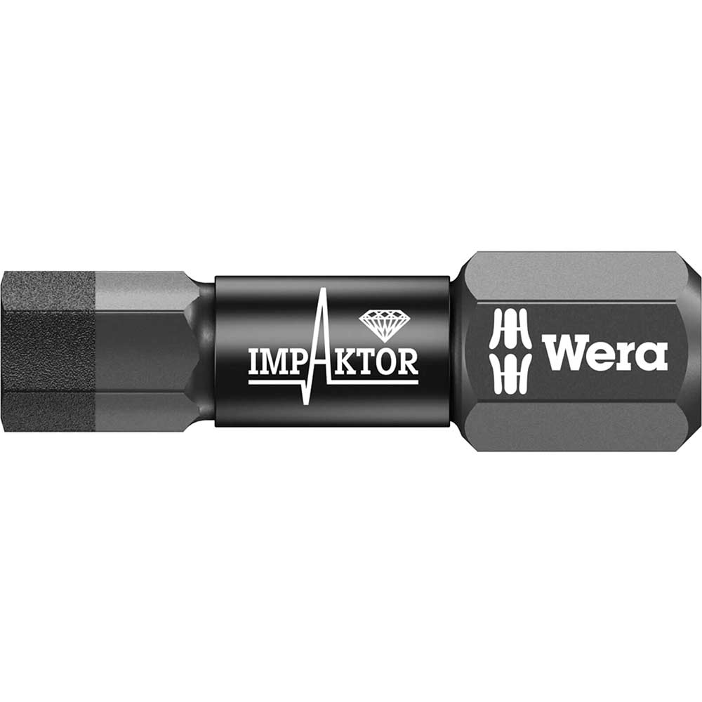 Image of Wera 840/1 Impaktor 6mm x 25mm Hex Plus Screwdriver Bit