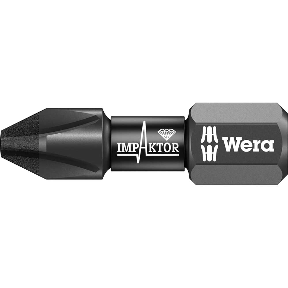 Image of Wera 851/1 Impaktor PH3 x 25mm Phillips Driver Bit Pack of 10