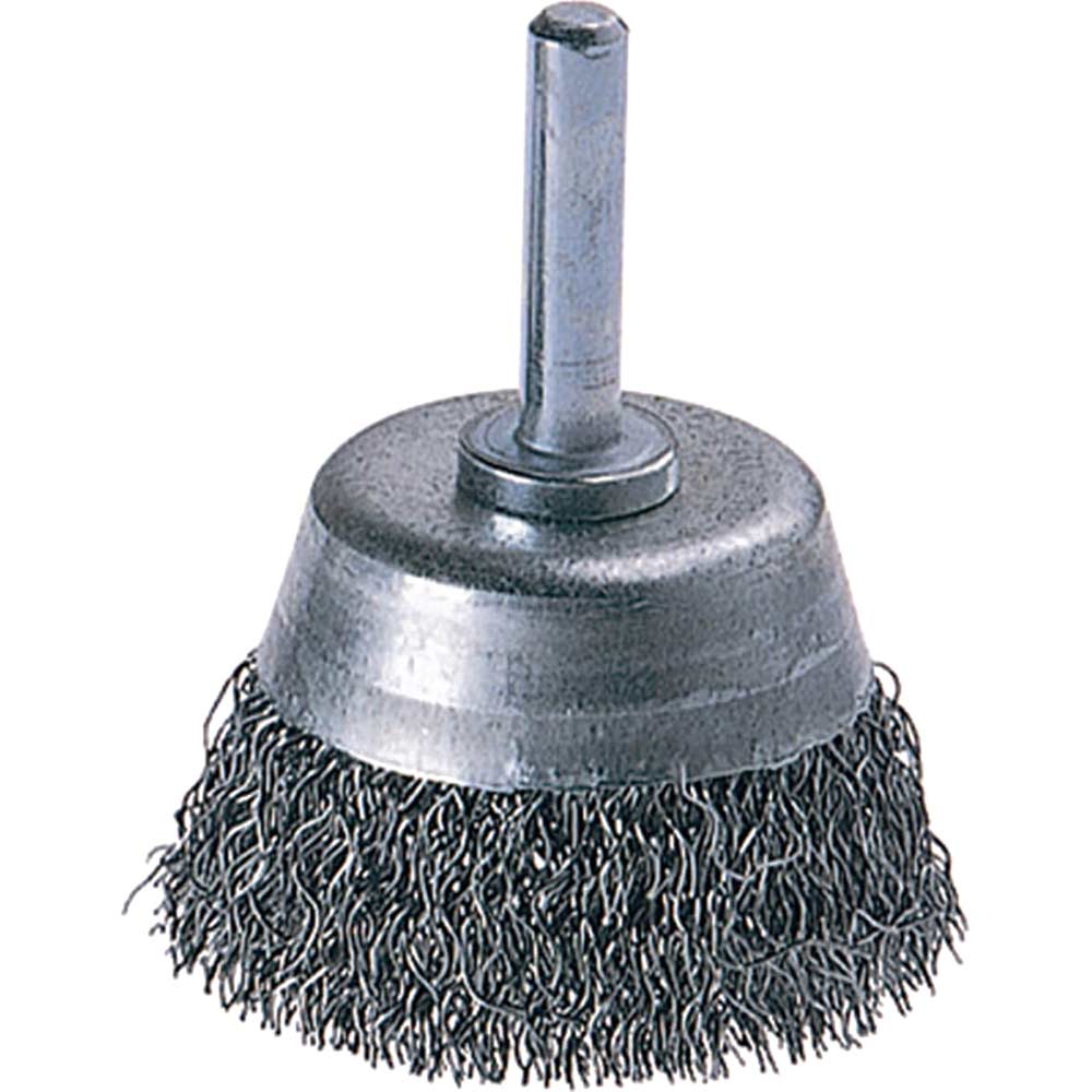 Image of Wolfcraft 2106-000 Wire Cup Brush 50mm x 6mm Shank