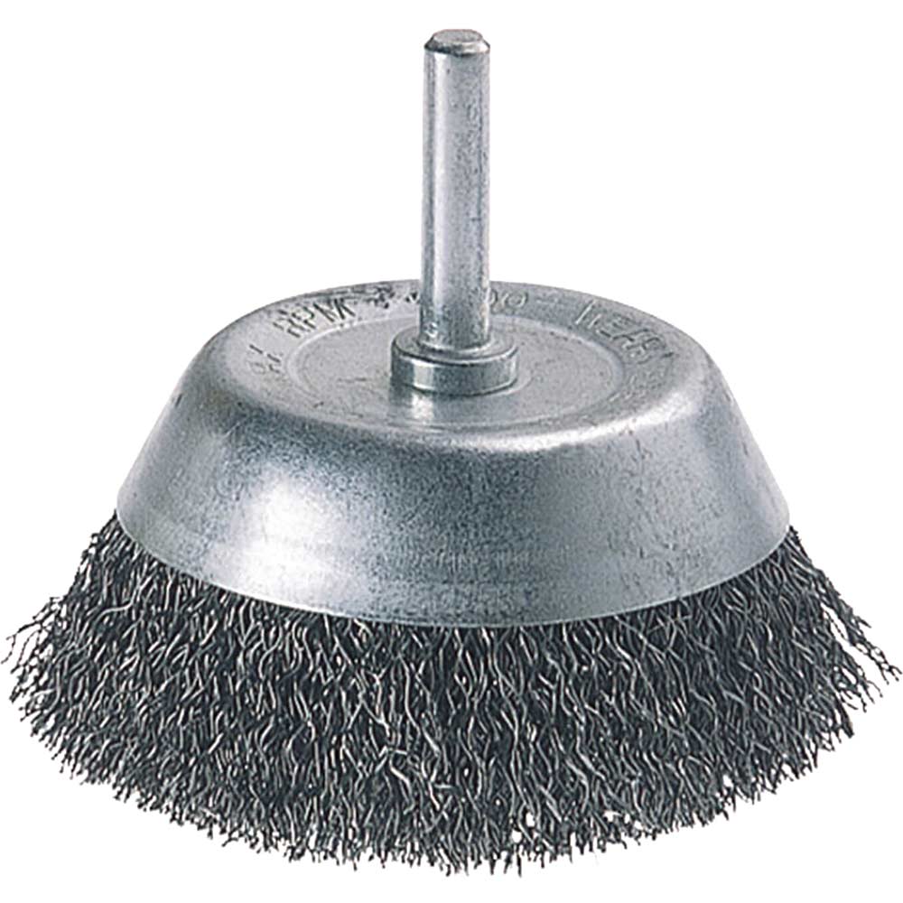 Wolfcraft 2108-000 Wire Cup Brush 75mm x 6mm Shank