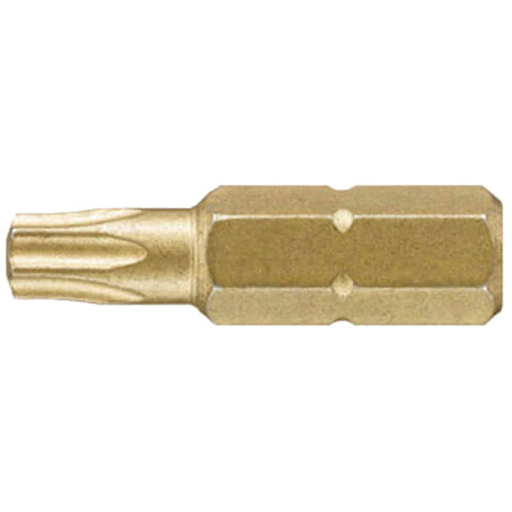 Image of Wiha Gold T40 x 25mm Torx Screwdriver Bits Pack of 3