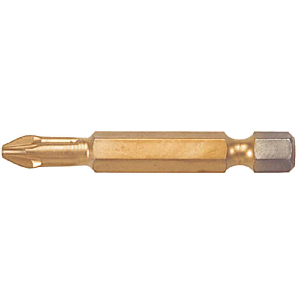 Wiha Gold PZ2 x 50mm Pozi Screwdriver Bits Pack of 3