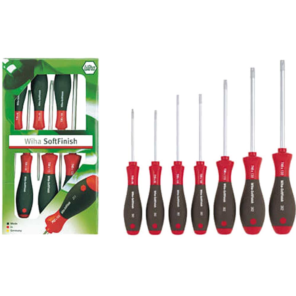 Image of Wiha 362 Series 7 Piece Torx Screwdriver Set with Soft Handles T10 - T45