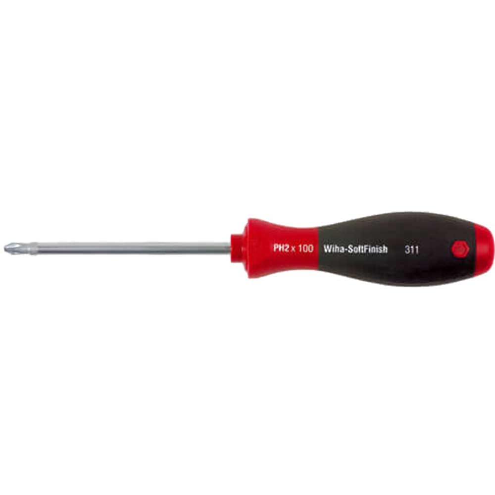Image of Wiha 311 Series PH2 x 100mm Phillips Screwdriver with SoftFinish Handle