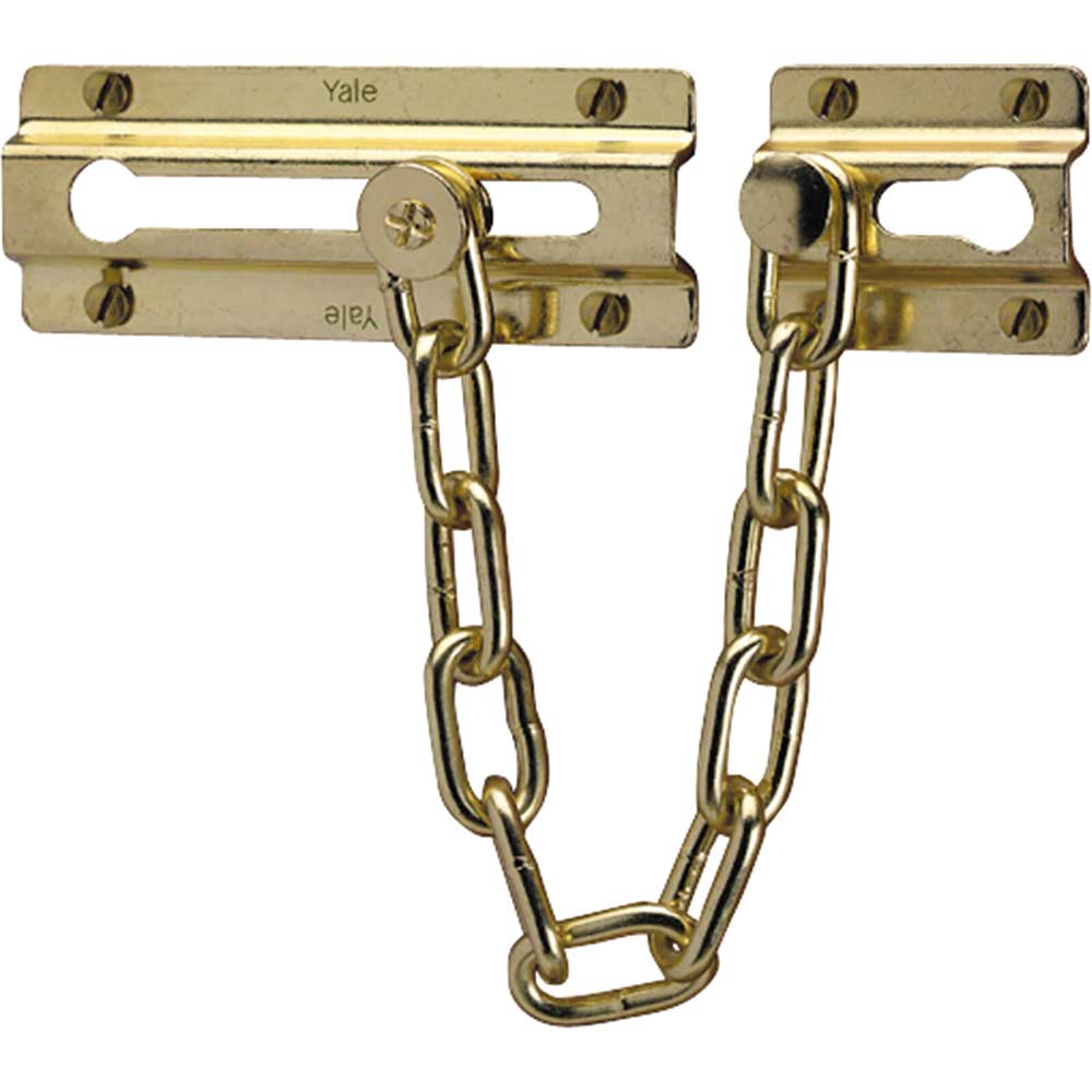 Yale Locks P1037 Door Chain Brass Finish