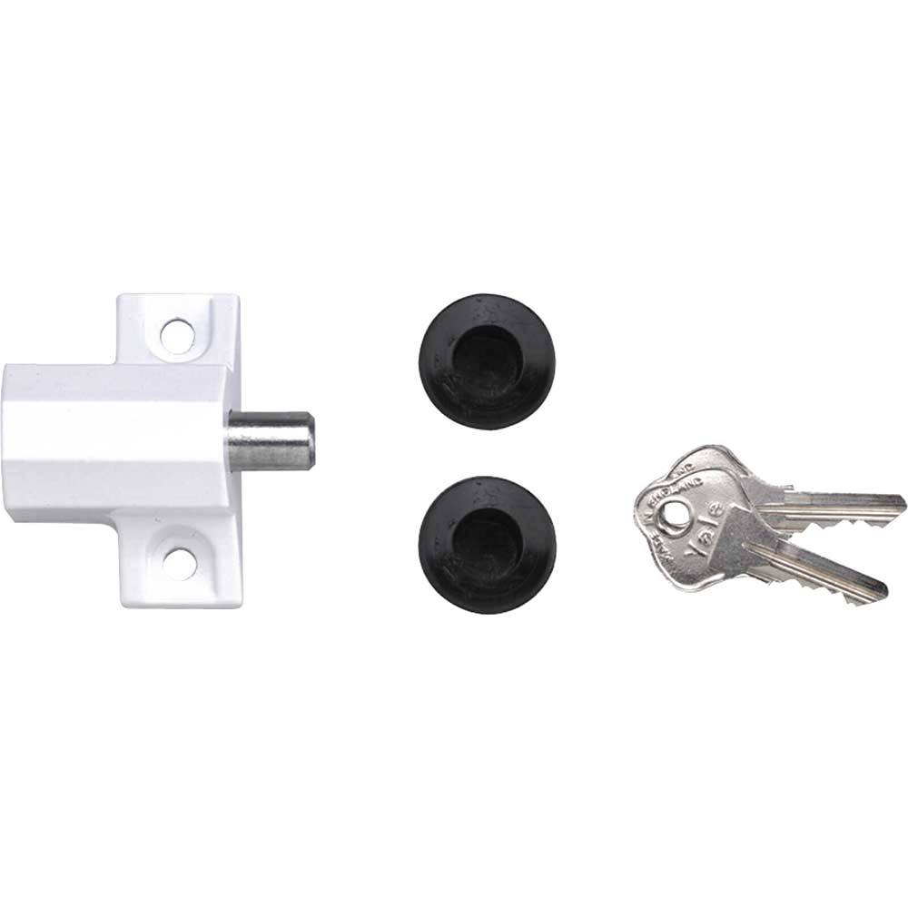 Yale Locks P114 Patio Door Lock White Finish