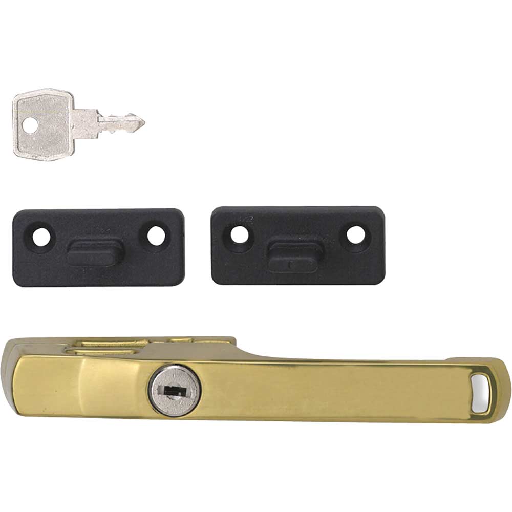 Yale Locks P115PB Lockable Window Handle Polished Brass Finish