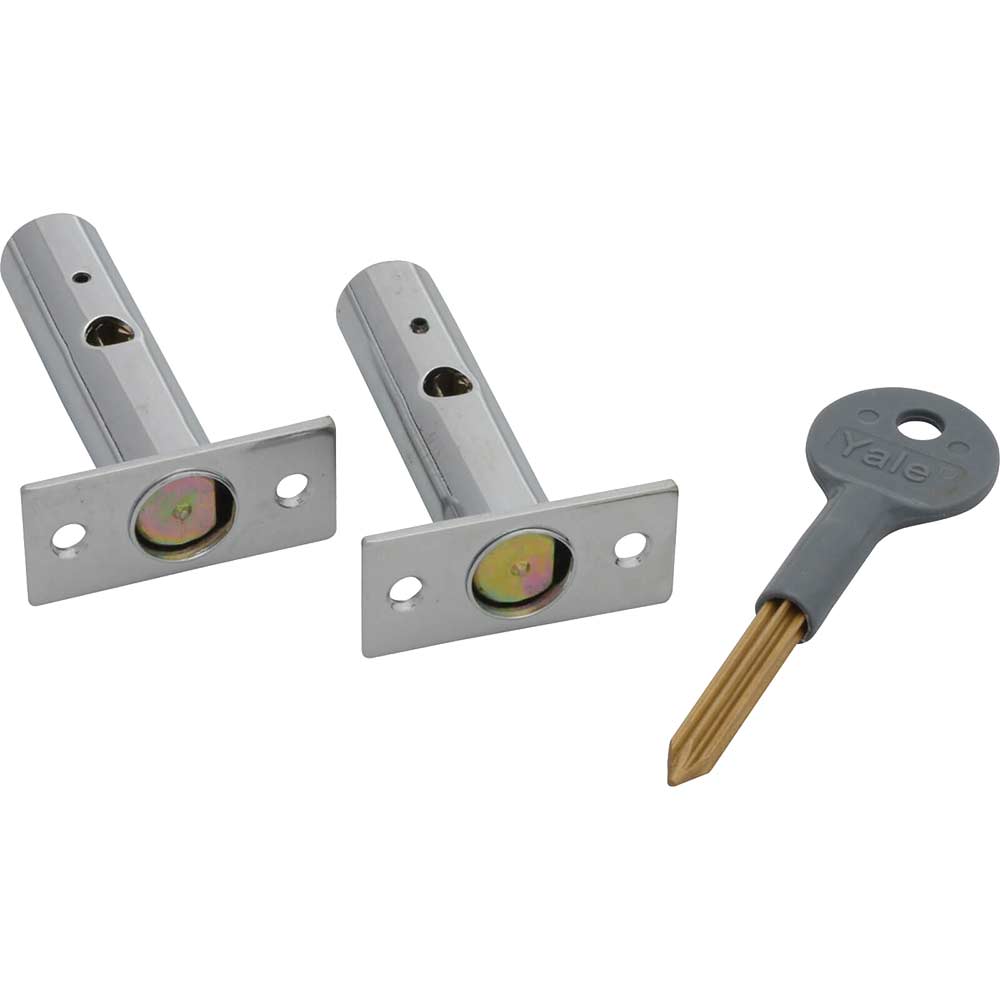 Yale Locks PM444 Door Security Bolt Polished Chrome Finish of 2