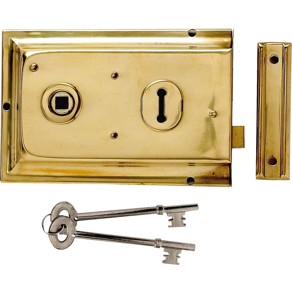 Yale Locks P334 Rim Lock Grey Finish 156 x 104mm