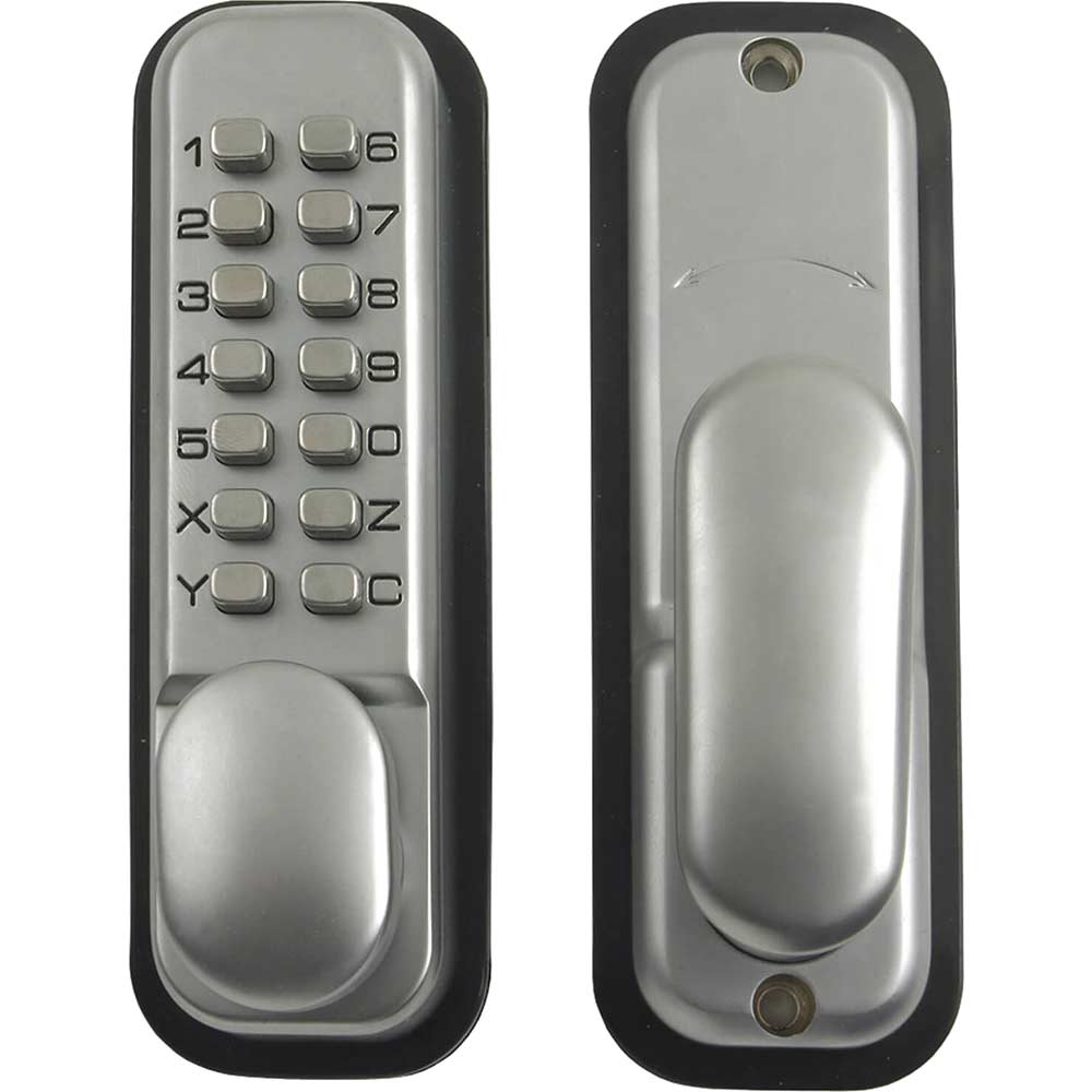 Yale Locks PDL02SC Push Button Door Lock Chrome Finish