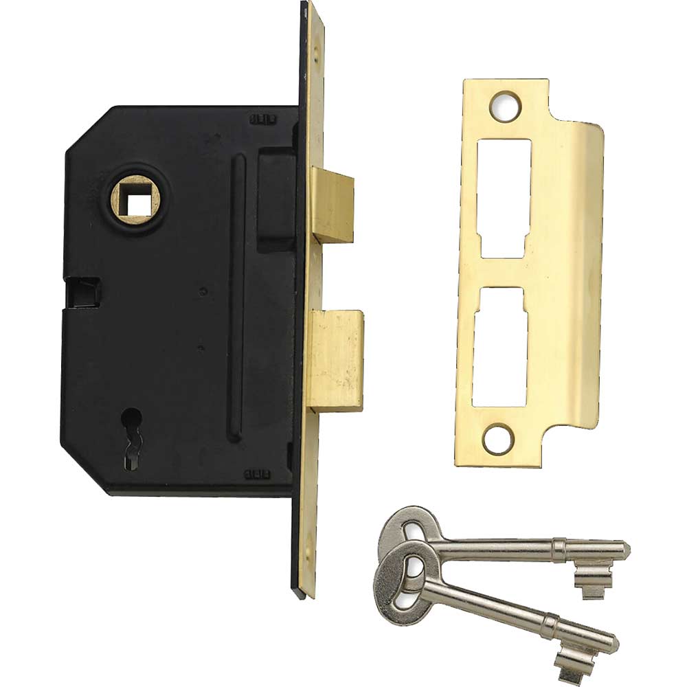 Yale Locks PM246 Internal 2 Lever Mortice Sash Lock 80mm / 3" Polished Chrome
