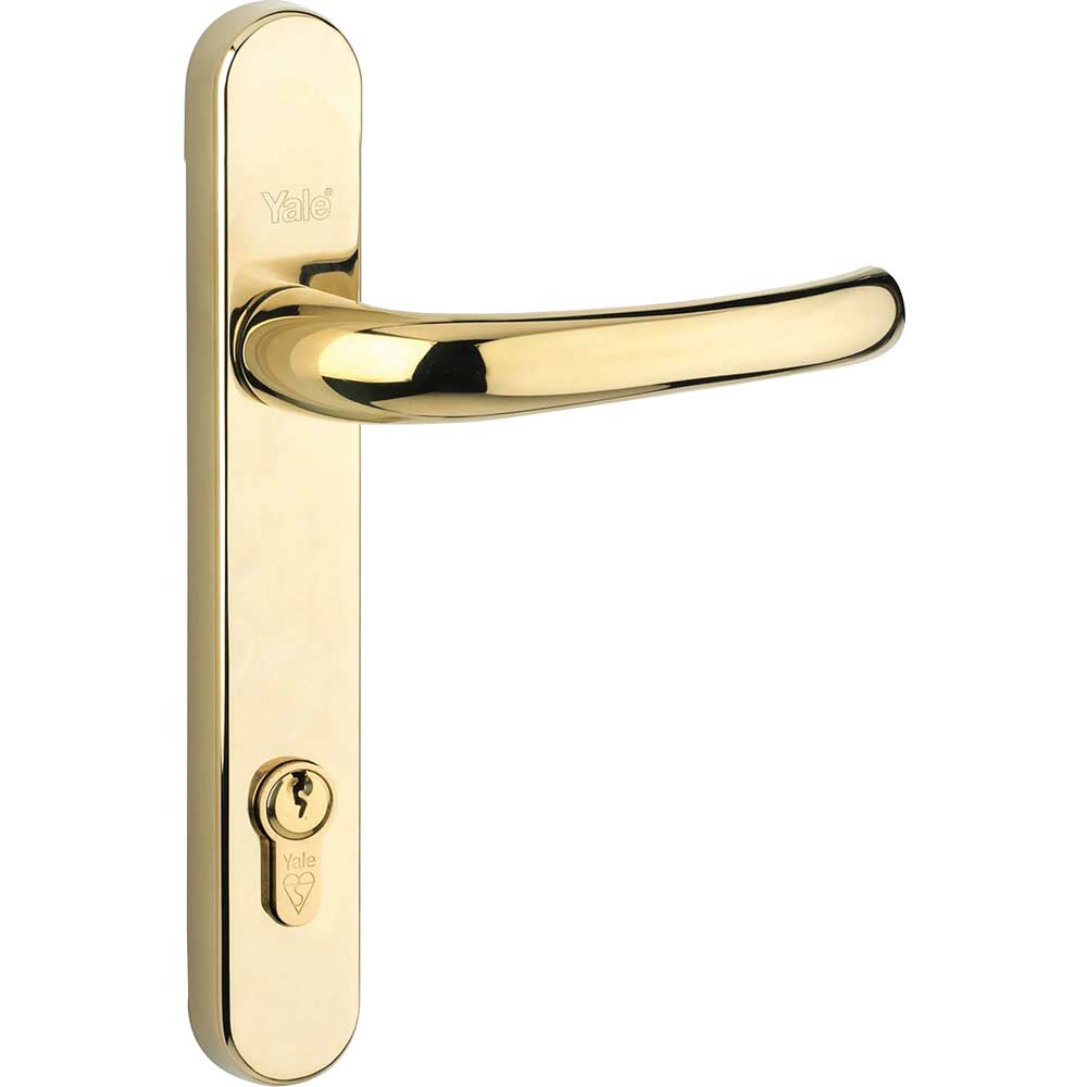 Yale Locks PVCu Retro Door Handle Polished PVD Gold Finish P-PVC-RH-PGF