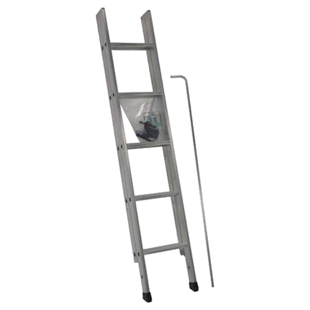 Image of Youngman Spacemaker 2.6 Metre Aluminium 2 Section Extending Loft Ladder 10 Tread