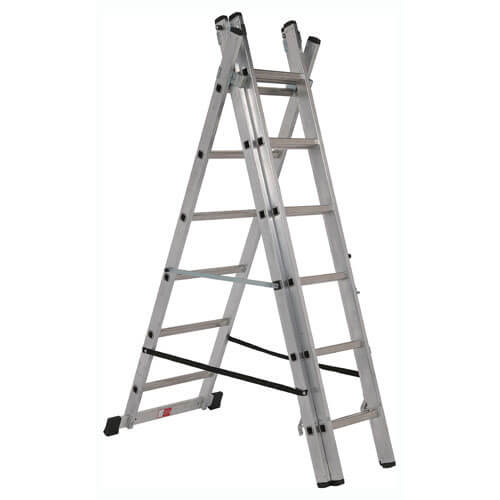 Youngman Combi 100 Aluminium 4 Way Combination Ladder Extension, Extending Steps, Steps, Stairway 2 