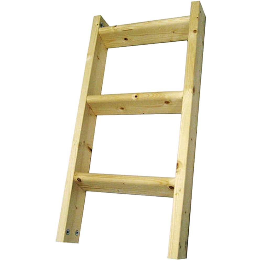 Image of Youngman Eco S Line Wooden 3 Section Folding Loft Ladder Extends 2.8 Metre