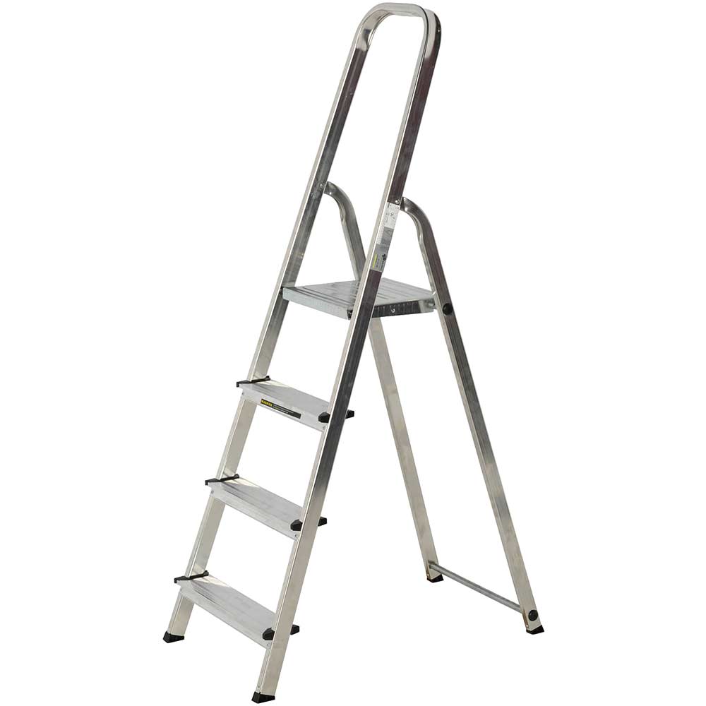 Image of Youngman Light Trade Atlas 1.6 Metre Aluminium Platform Step Ladder 8 Tread