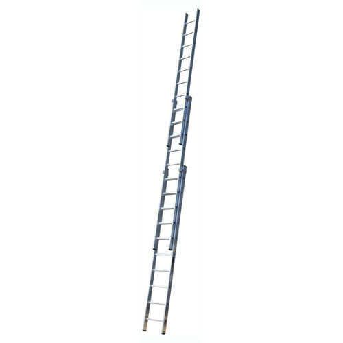 Youngman Trade 200 Aluminium 2 Section Extension Ladder 5.4 - 9.7 Metre