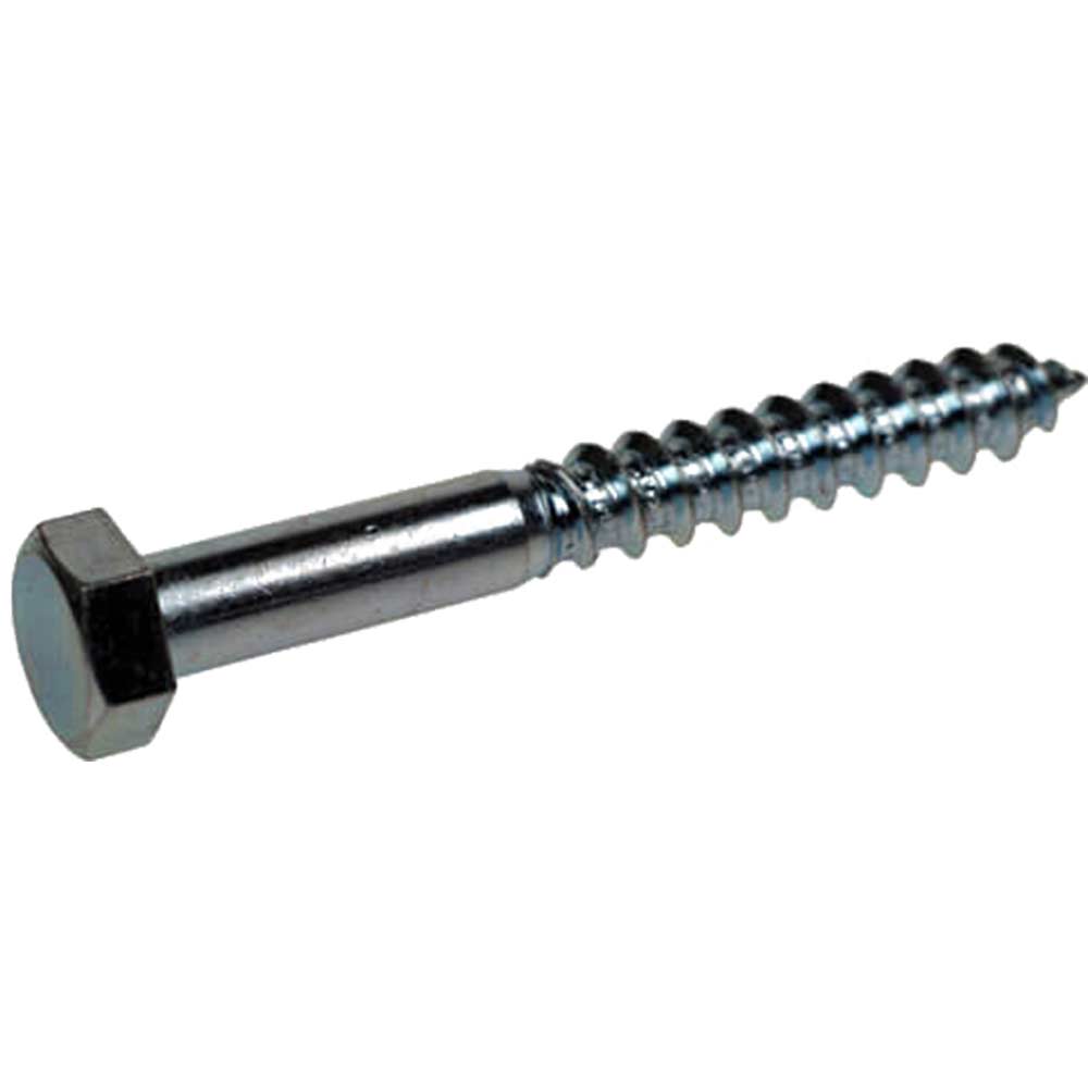 Coach Screws Hex Head 10mm x 70mm BZP Pack of 10