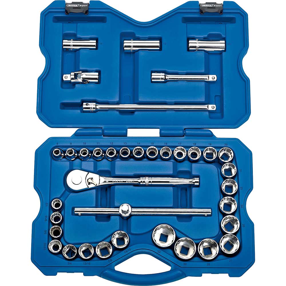 11-32 mm 12 Point Bi-Hex Draper Expert 1//2/' Drive Metric Sockets