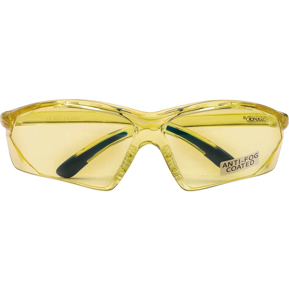 Photo of Draper Anti Fog Safety Glasses Amber Amber