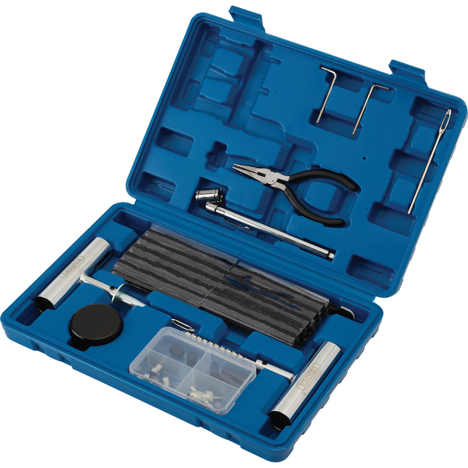 Image of Draper 65 Piece Puncture Repair Kit for Tubeless Off Road Vehicles