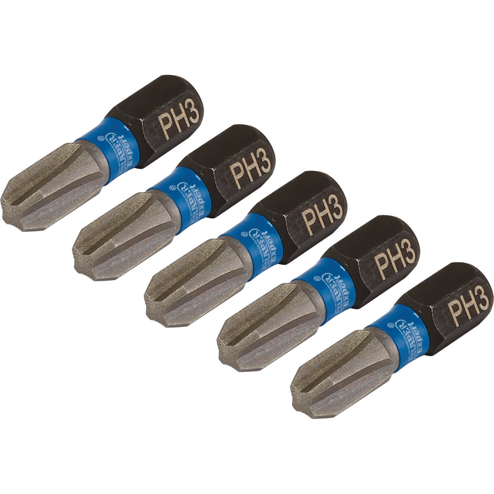 Draper Expert Impact Phillips Screwdriver Bits PH3 25mm Pack of 5
