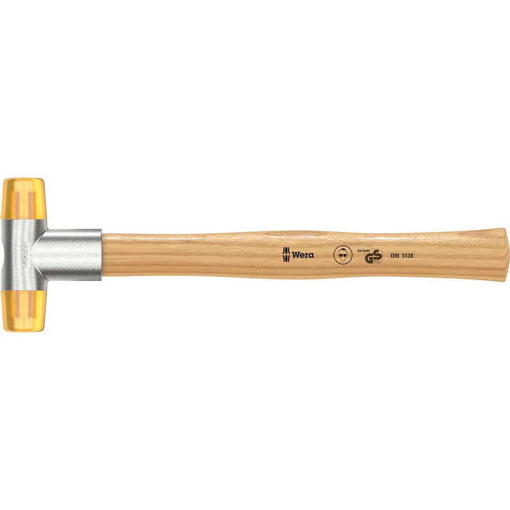 Image of Wera 100 Soft Faced Cellidor Head Hammer 22mm