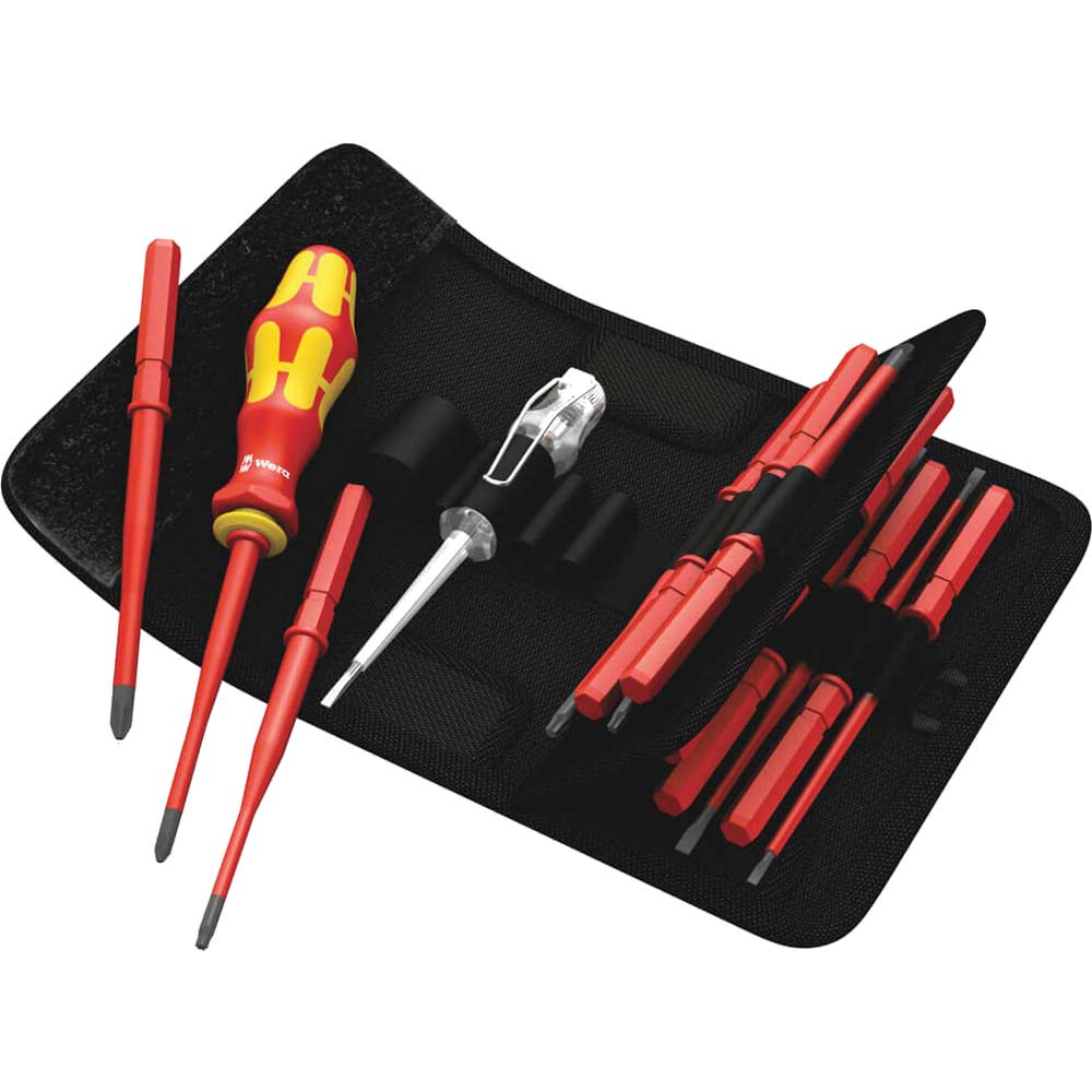 Photo of Wera 16 Piece Kompakt Vde Insulated Interchangeable Screwdriver Set