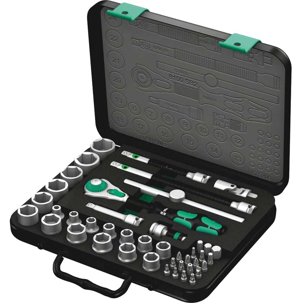 Photo of Wera 8100 Sb2 Zyklop 43 Piece 3/8