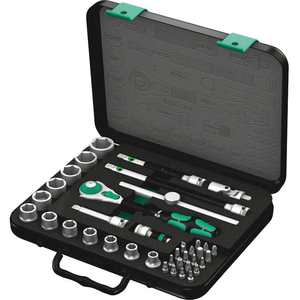 Wera 8100 SB4 Zyklop 3/8" Drive Socket Set