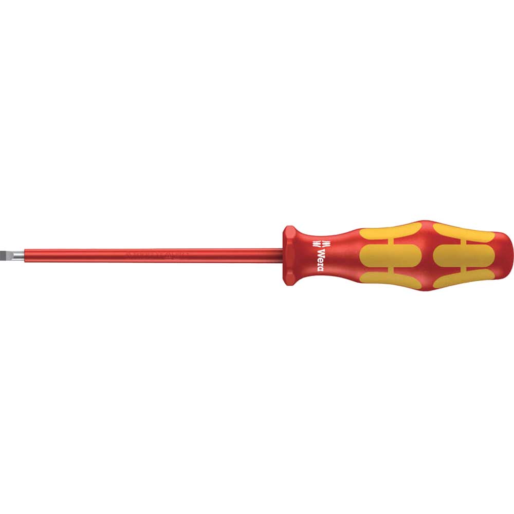 Photo of Wera Kraftform 160i Vde Insulated Parallel Slotted Screwdriver 3.5mm 100mm