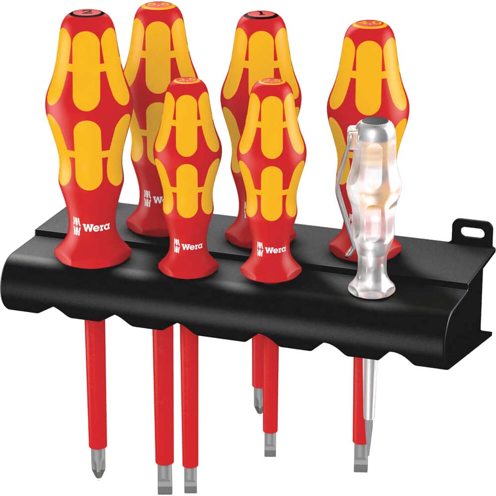 Photo of Wera 6 Piece Kraftform Vde Insulated Screwdriver Set
