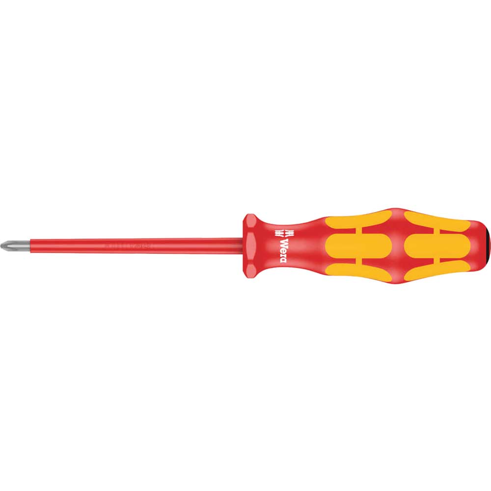 Photo of Wera Kraftform 165i Vde Insulated Pozi Screwdriver Pz0 80mm