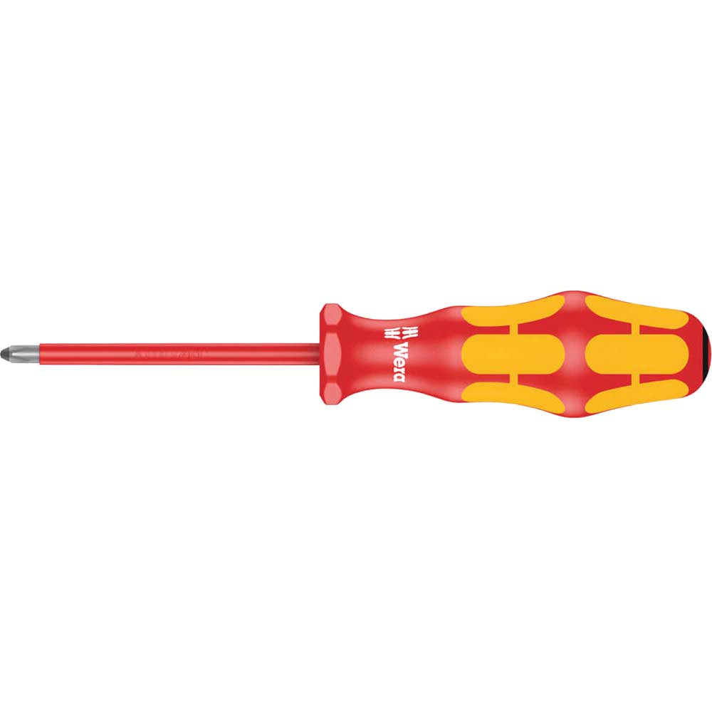 Photo of Wera Kraftform 165i Vde Insulated Pozi Screwdriver Pz1 80mm