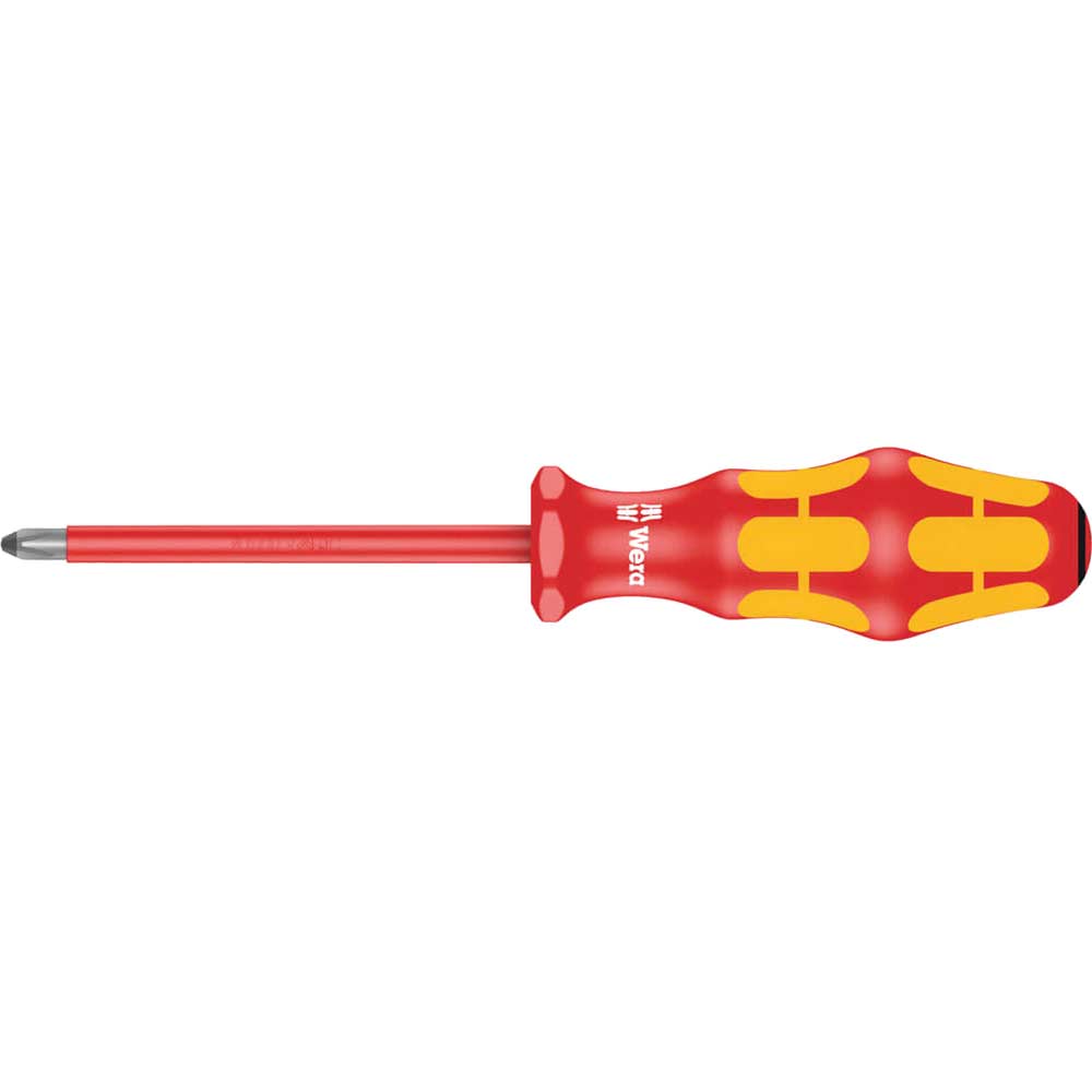 Photo of Wera Kraftform 165i Vde Insulated Pozi Screwdriver Pz2 100mm
