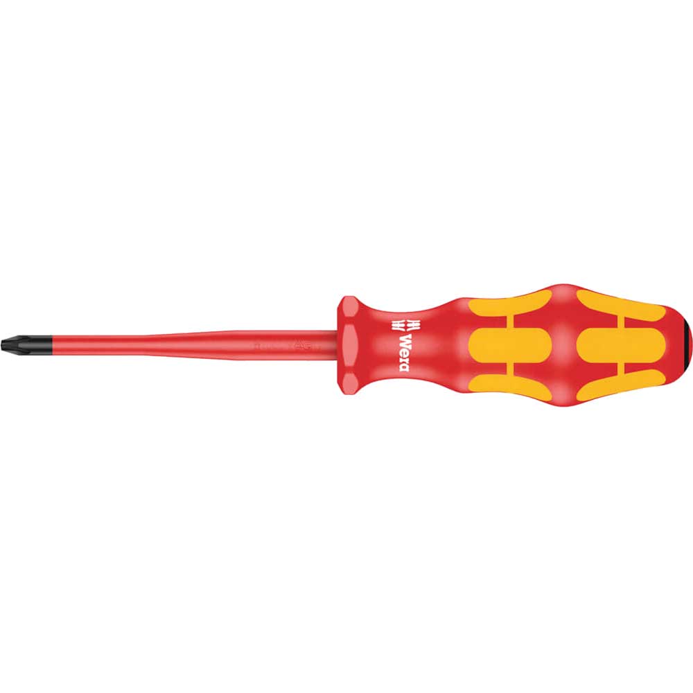 Photo of Wera Kraftform Plus 165is Vde Insulated Slimline Pozi Screwdriver Pz2 100mm
