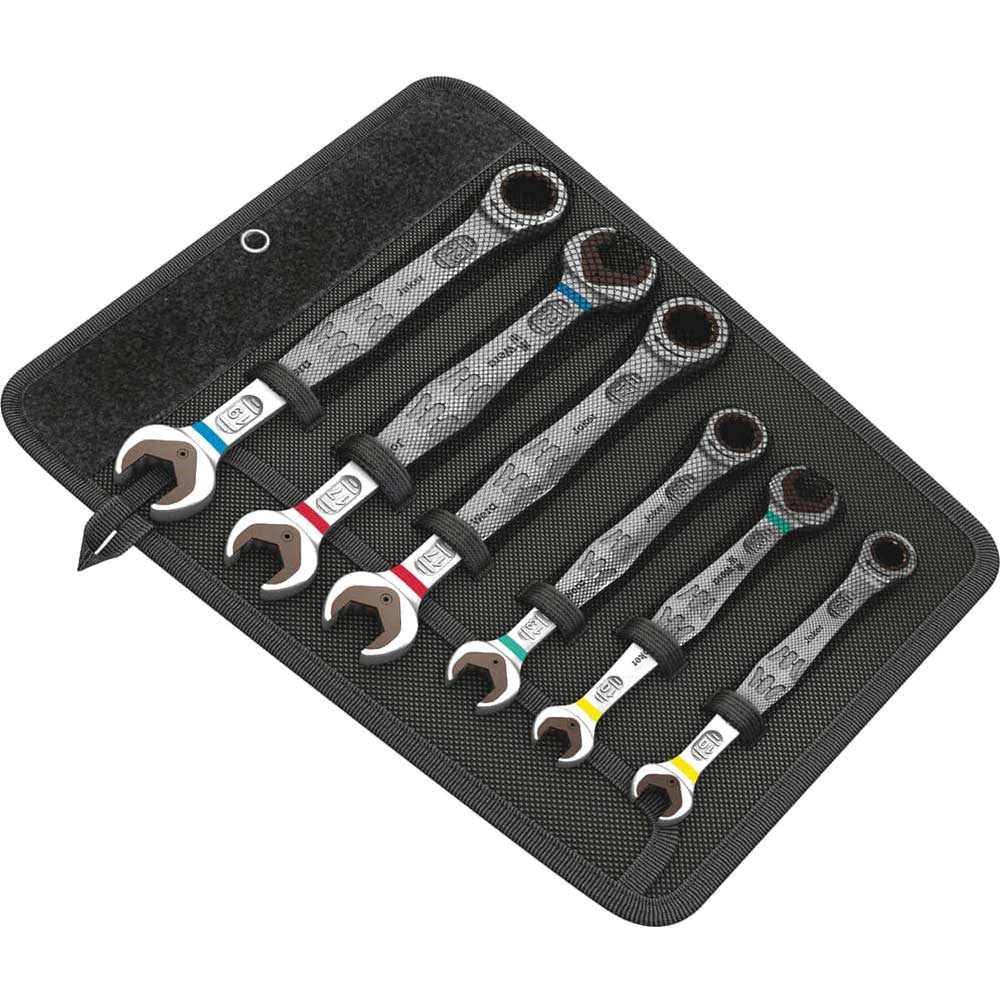 Photo of Wera 6 Piece Joker Ratchet Combination Spanner Set Metric