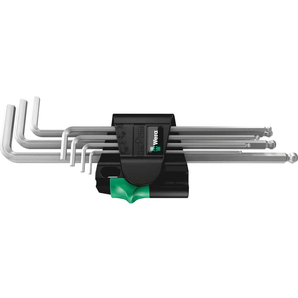 Photo of Wera 950spkl Sm 7 Piece Magnetic Ballend Hex Key Set