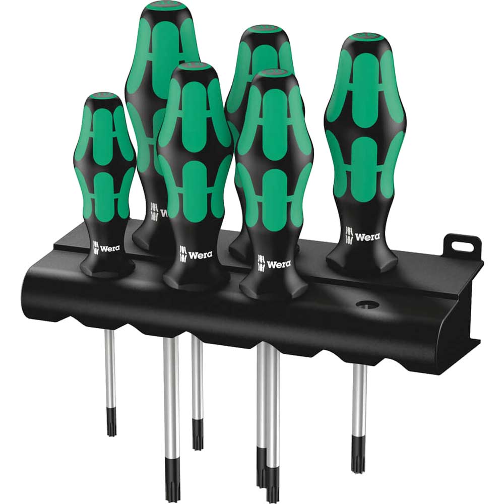 Photo of Wera 6 Piece Kraftform Plus 367/6 Torx Screwdriver Set