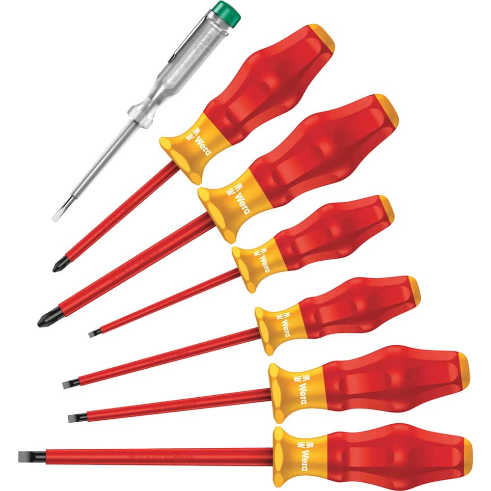 Photo of Wera 6 Piece Kraftform Comfort 1160i/1165i Vde Insulated Screwdriver Set